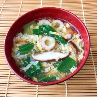 チンゲン菜の和風スープ